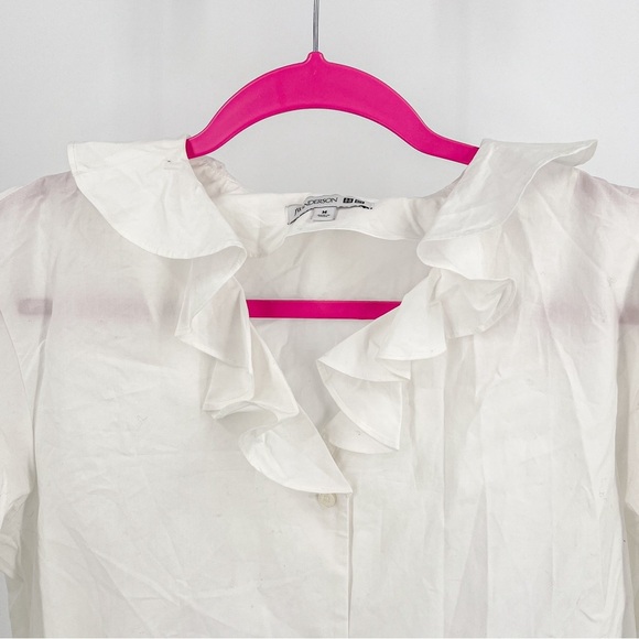 JW ANDERSON White Ruffle Blouse - Picture 3 of 6